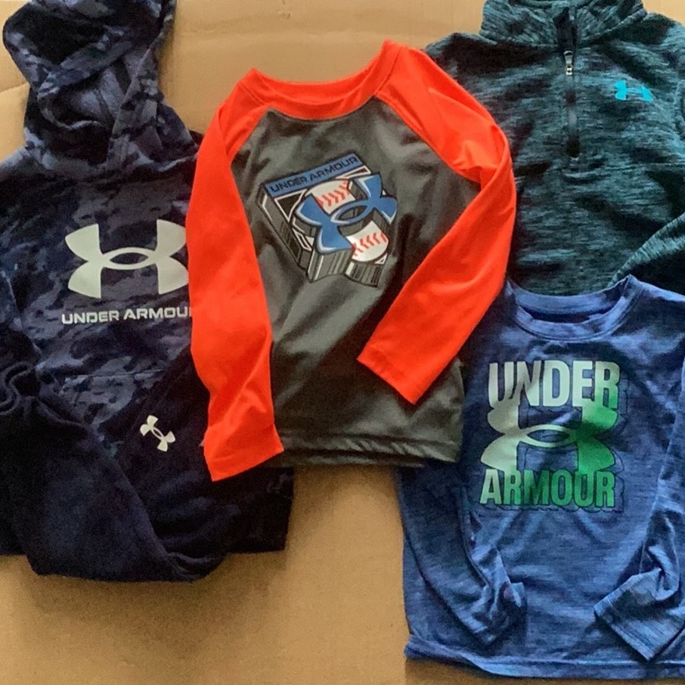 Kids Under Armour lot (kid size 4)